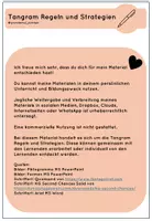 Vorschau - Stundenentwürfe - Materialpaket Tangram - Seite 1