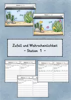 Vorschau - Arbeitsblätter - Zufall und Wahrscheinlichkeit - Aquarium - Station 1 - Deckblatt