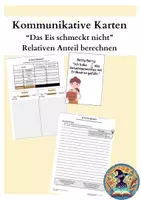 Vorschau - Arbeitsblätter - Kommunikative Karten - Eisrezept (relativen Anteil berechnen) - Deckblatt