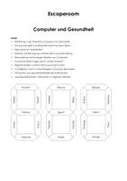 Vorschau - Stundenentwürfe - Escape Room "Computer und Gesundheit" - Deckblatt