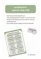 Vorschau - Poster - Korczak - Fachbegriffe (Poster/Klettaktivität) - Deckblatt