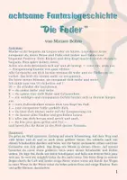 Vorschau - Text - Achtsame Fantasiereise - Die Feder - Deckblatt