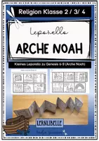 Vorschau - Mal- und Bastelvorlagen - Arche Noah - Leporello - Deckblatt