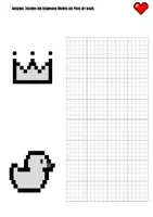 Vorschau - Mal- und Bastelvorlagen - Perspektive in Videospielen: Pixelart (1) - Seite 3