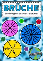 Vorschau - Fördermaterial/Inklusion - Brüche / Bruchteile darstellen - Bildkarten Fördermaterial - Deckblatt