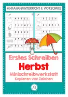 Vorschau - Arbeitsblätter - Schreiben im Kindergarten, Anfangsunterricht und in der Vorschule Minischreibwerkstatt HERBST. Fit für Klasse 1 - Deckblatt