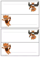 Vorschau - Anderer Materialtyp - Namensschilder rote Pandaklasse Classroom Management - Seite 3