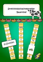Vorschau - Stationenlernen - Streichholzschachtelstreifen Bauernhof - Deckblatt