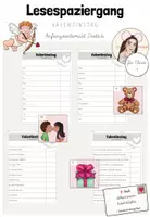 Vorschau - Arbeitsblätter - Deutsch: 8-fach differenzierter Lesespaziergang "Valentinstag" ab Klasse 1 - Deckblatt