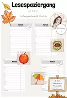 Vorschau - Spiele - Deutsch: 8-fach differenzierter Lesespaziergang "Herbst" ab Klasse 1 - Deckblatt