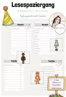 Vorschau - Arbeitsblätter - Deutsch: 8-fach differenzierter Lesespaziergang "Karneval/Fasching" ab Klasse 1 - Deckblatt
