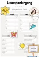 Vorschau - Arbeitsblätter - Deutsch: 8-fach differenzierter Lesespaziergang "Frühling" ab Klasse 1 - Deckblatt