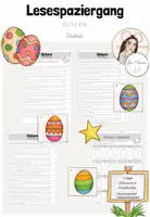 Vorschau - Arbeitsblätter - Deutsch: 3-fach differenzierter Lesespaziergang "Ostern" für Klasse 2/3 - Deckblatt
