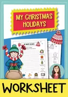 Vorschau - Arbeitsblätter - My Christmas holidays: speaking + writing activity (Englisch) - Deckblatt