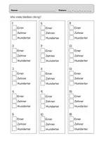Vorschau - Arbeitsblätter - Schriftlich subtrahieren entbündeln. Aufgaben zum Legematerial - Seite 2