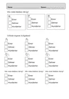 Vorschau - Arbeitsblätter - Schriftlich subtrahieren entbündeln. Aufgaben zum Legematerial - Seite 3