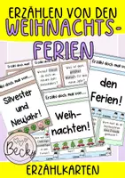 Vorschau - Aufgabenkarten - Erzählkarten (Weihnachtsferien) - Deckblatt