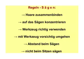 Vorschau - Stundenentwürfe - Materialpaket - Trennen und Sägen - Seite 1