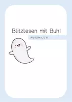 Vorschau - Präsentationen/Tafelbilder - Blitzlesen mit Buh! Buchstaben A M L I - Deckblatt