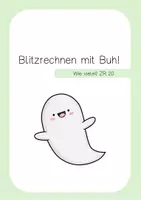 Vorschau - Präsentationen/Tafelbilder - Blitzrechnen mit Buh! - Wie viele? ZR 20 - Deckblatt
