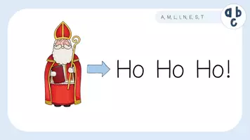Vorschau - Präsentationen/Tafelbilder - Blitzlesen mit Ho Ho Ho! Buchstaben A M L I N E S T - Seite 3