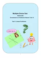 Vorschau - Arbeitsblätter - Multiple-Choice-Test Mathematik – Test 3 Lineare Funktionen - Deckblatt