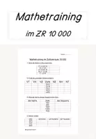 Vorschau - Arbeitsblätter - Mathetraining im Zahlenraum 10 000 - Deckblatt
