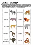 Vorschau - Spiele - Animals - Matching Pairs (Africa) - Seite 1
