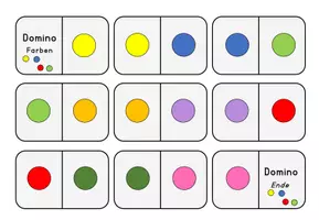 Vorschau - Spiele - Dominos-Farben und Formen (schulzauberei) - Seite 1