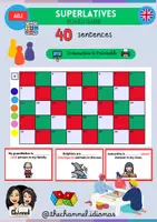 Vista previa - Juegos / Gamificación - SUPERLATIVES OF SUPERIORITY – Board Game (40 Sentences) - Portada