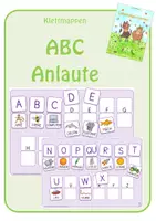 Vorschau - Stationenlernen - Klettmappe: ABC - Buchstaben & Anlaute - Deckblatt