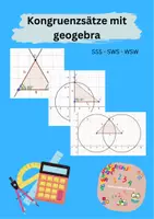 Vorschau - Arbeitsblätter - Dreiecke mit geogebra konstruieren (Kongruenzsätze) - Deckblatt