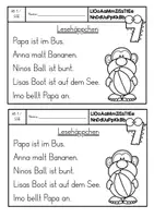 Vorschau - Arbeitsblätter - Lesehäppchen Klasse 1 - Teil 7 - Seite 1