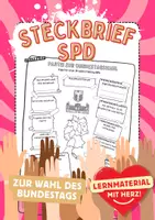 Vorschau - Unterrichtsreihen - SPD Parteien Steckbrief Bundestagswahl Sozialdemokratische Partei Deutschlands - Deckblatt