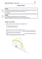 Vorschau - Arbeitsblätter - Arbeitsblatt Winkel messen und zeichnen - Deckblatt