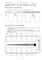 Vorschau - Arbeitsblätter - AWi Farbenlehre Teil 1 Farbkasten und Pinsel - Deckblatt