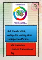 Vorschau - Arbeitsblätter - Wir feiern die Francophonie am Deutsch-französischen Tag! - Deckblatt