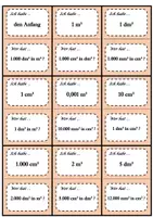 Vorschau - Spiele - "Ich habe - Wer hat?" (Ratespiel): Volumeneinheiten umrechnen - Deckblatt