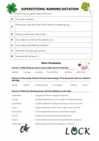 Vorschau - Spiele - Superstitions, First Conditional: Running Dictation and Vocab (More!3 Unit 5) - Seite 1