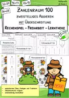 Vorschau - Spiele - Materialpaket "Addieren mit Übergang" - Zahlenraum 100 - Spiele und Übungsmaterial - Seite 1