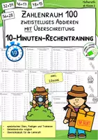 Vorschau - Spiele - Materialpaket "Additionen mit Zehnerübergang - zweistellig - Erarbeitung, Übung, Festigung" - Seite 1