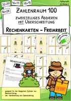 Vorschau - Spiele - Rechenspiel "Wendekarten" - zweistellige Addition mit Übergang - Zehnerüberschreitung - Deckblatt