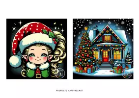 Aperçu - Affichage - Cartes pop art noel - HappyAssMat - Page 3