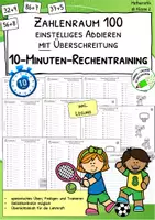 Vorschau - Arbeitsblätter - Materialpaket "Additionen mit Zehnerübergang - einstellig - Erarbeitung, Übung, Festigung" - Seite 1