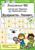Vorschau - Spiele - Rechenspiel "Wendekarten" - einstellige Addition mit Übergang - Zehnerüberschreitung - Deckblatt