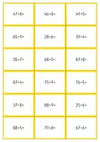 Vorschau - Stationenlernen - Bingo - einstellige Addition mit Zehnerübergang - Zehnerüberschreitung - Rechenspiel - Seite 3