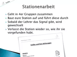 Vorschau - Arbeitsblätter - Wirkung von Kräften in der Natur - Deckblatt