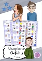 Vorschau - Bildkarten - Übungskarten Gefühle - Freebie - Deckblatt