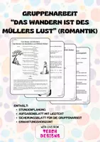 Vorschau - Stundenentwürfe - Gruppenarbeit: Das Wandern ist des Müllers Lust (Romantik) - Deckblatt