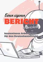 Vorschau - Arbeitsblätter - Einen eigenen Bericht entwickeln - Deckblatt